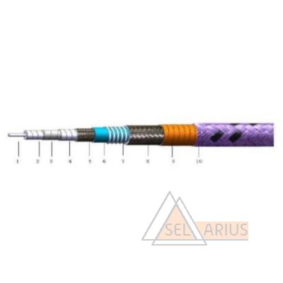 Кабельная сборка СВЧ измерительная с защитой CabLX-LMX40S-2.92m-2.92f-1m