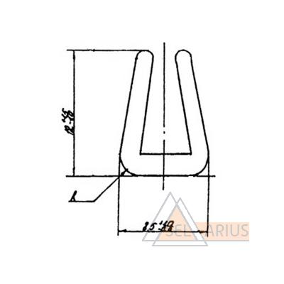 Профиль ПР-418 - габаритный чертеж